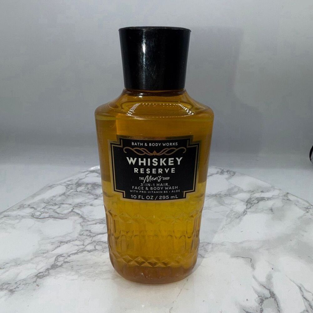 BATH & BODY WORKS Whiskey Reserve 3-in-1 Hair, Face and Body Wash-10 Fl oz NEW!